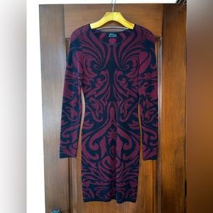 Ronny Kobo Red and Black Dress Size Small
